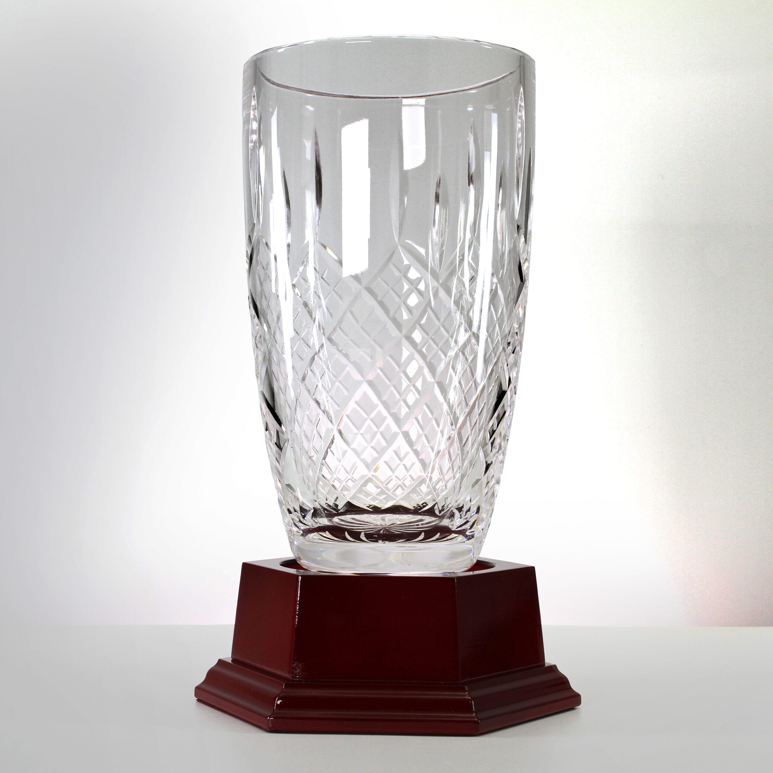 St Bernica Crystal Vase Trophy