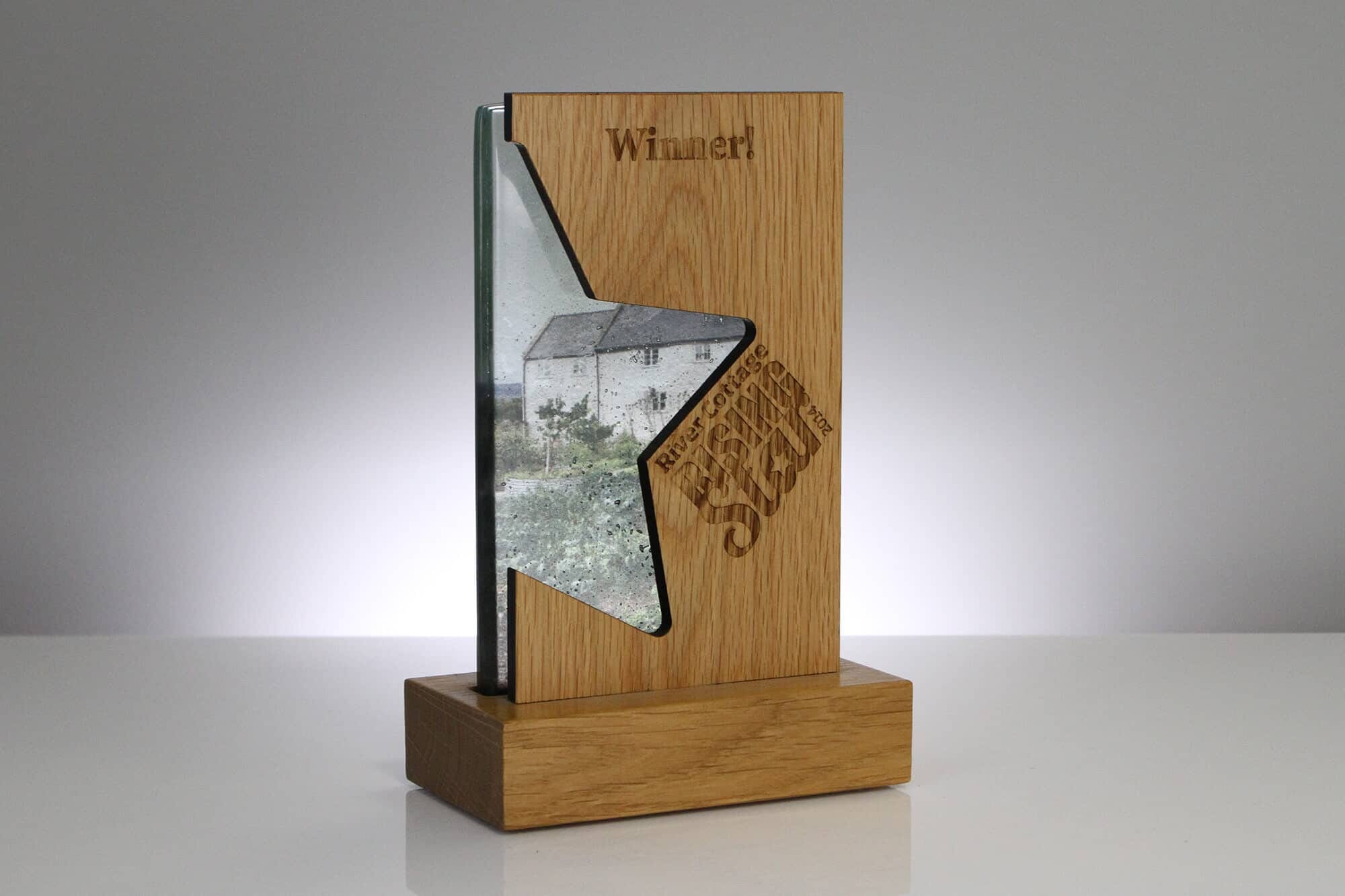 Rising Star Wooden Trophy