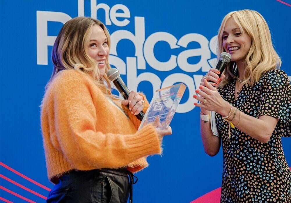 International-Podcast-Trailblazer-Award-2023-Podcast-Show-Ashley-Flowers-Fearne-Cotton-e1689933688681
