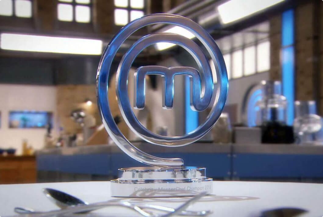 Masterchef trophy on table
