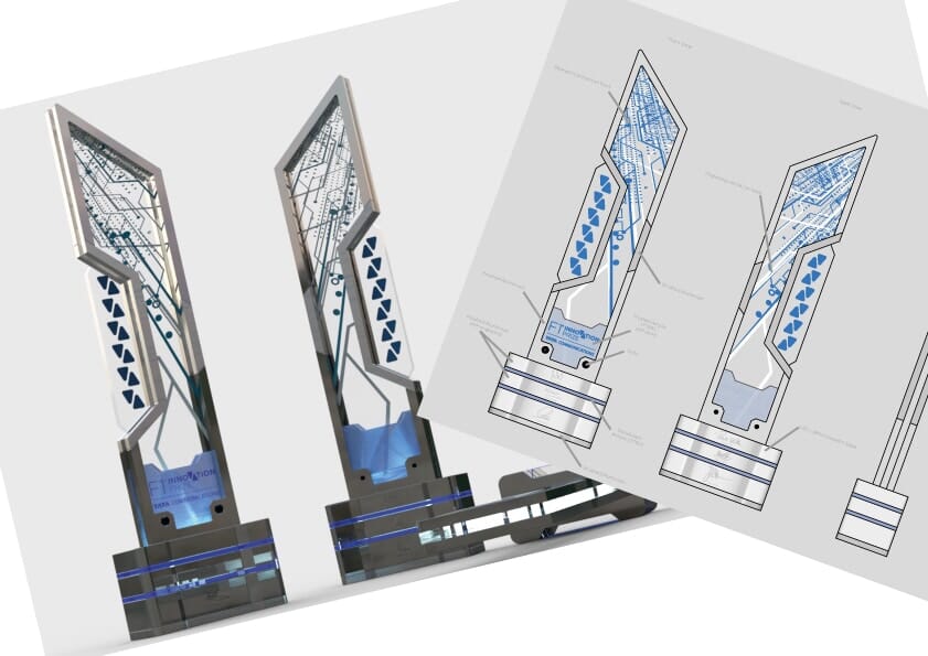 Design for the F1 Innovation Awards trophy