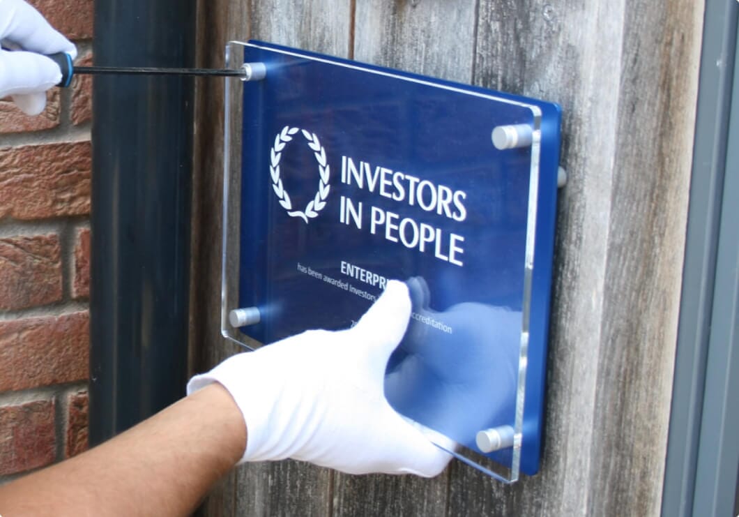 Investors in People plaque