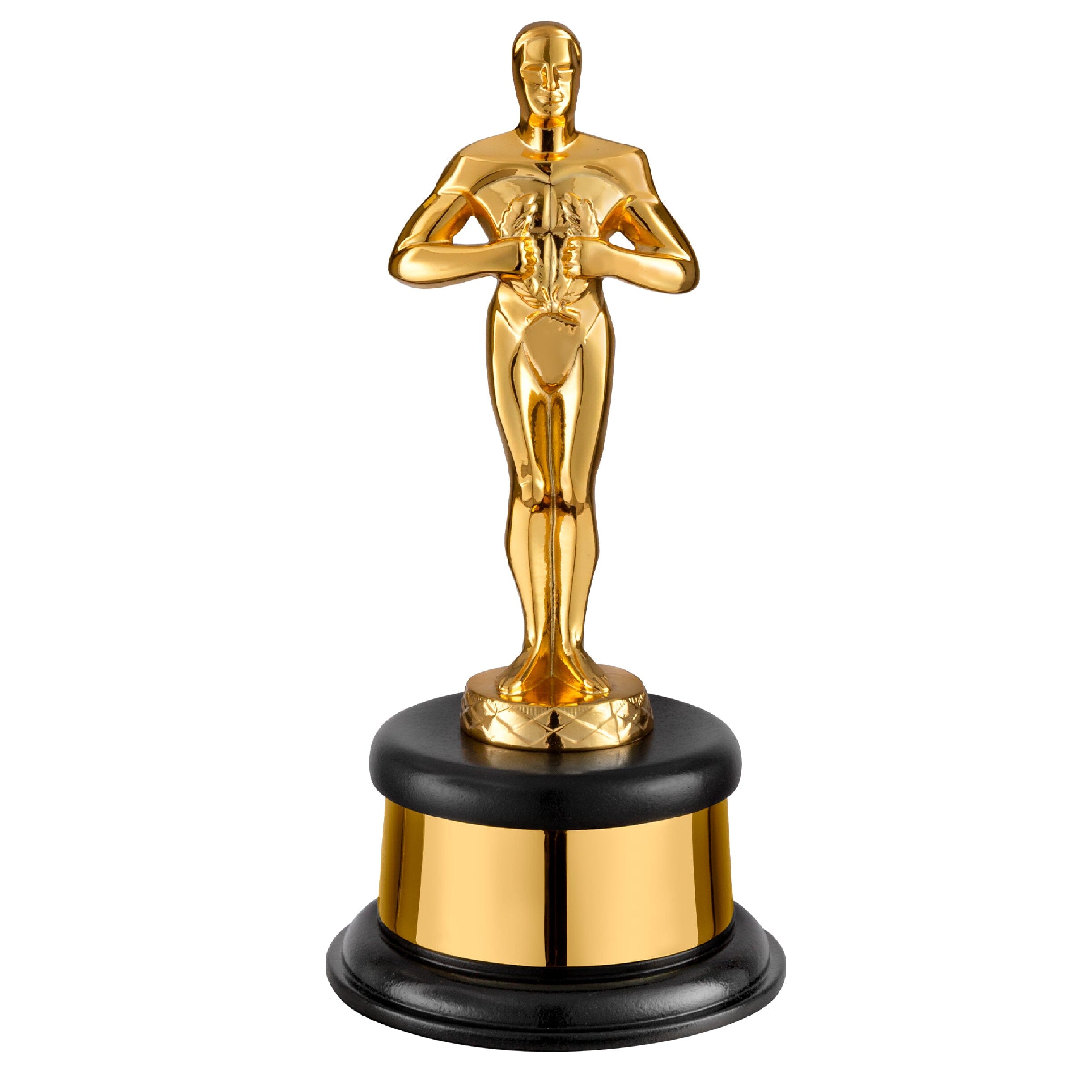 Classic Solid Metal Figure Trophy - Heavy Gold Plated Figurine - Classic