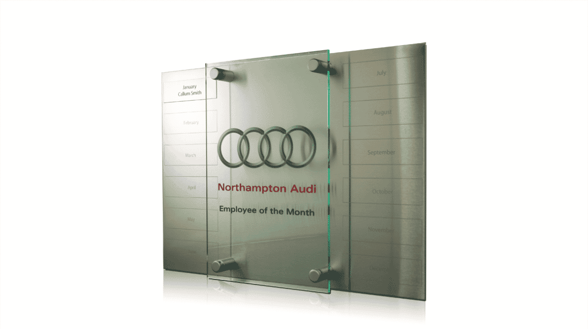 Audi Employee of the Month Plaque