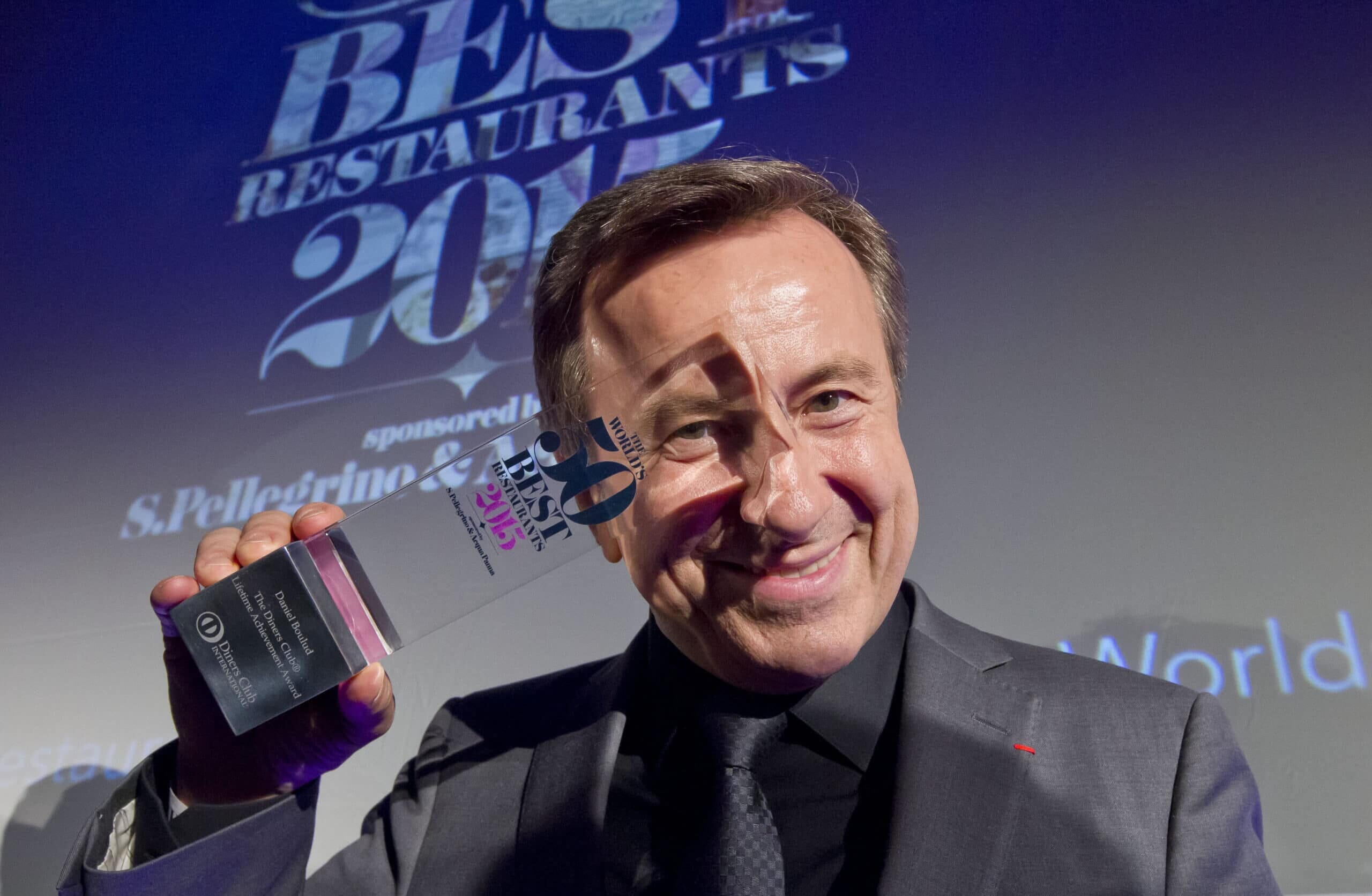 20150601  © The WorldÕs 50 Best Restaurants 2015, sponsored by S.Pellegrino & Acqua Panna, and onEdition Photography, the official photographers for 2015

Daniel Boulud, Daniel, winner of The Diners Club Lifetime Achievement Award at The WorldÕs 50 Best Restaurants, sponsored by S.Pellegrino and Acqua Panna.

If you require a higher resolution image or you have any other onEdition photographic enquiries, please contact onEdition on 0845 900 2 900 or email info@onEdition.com
This image © The WorldÕs 50 Best Restaurants 2015, sponsored by S.Pellegrino & Acqua Panna, and onEdition Photography, the official photographers for 2015