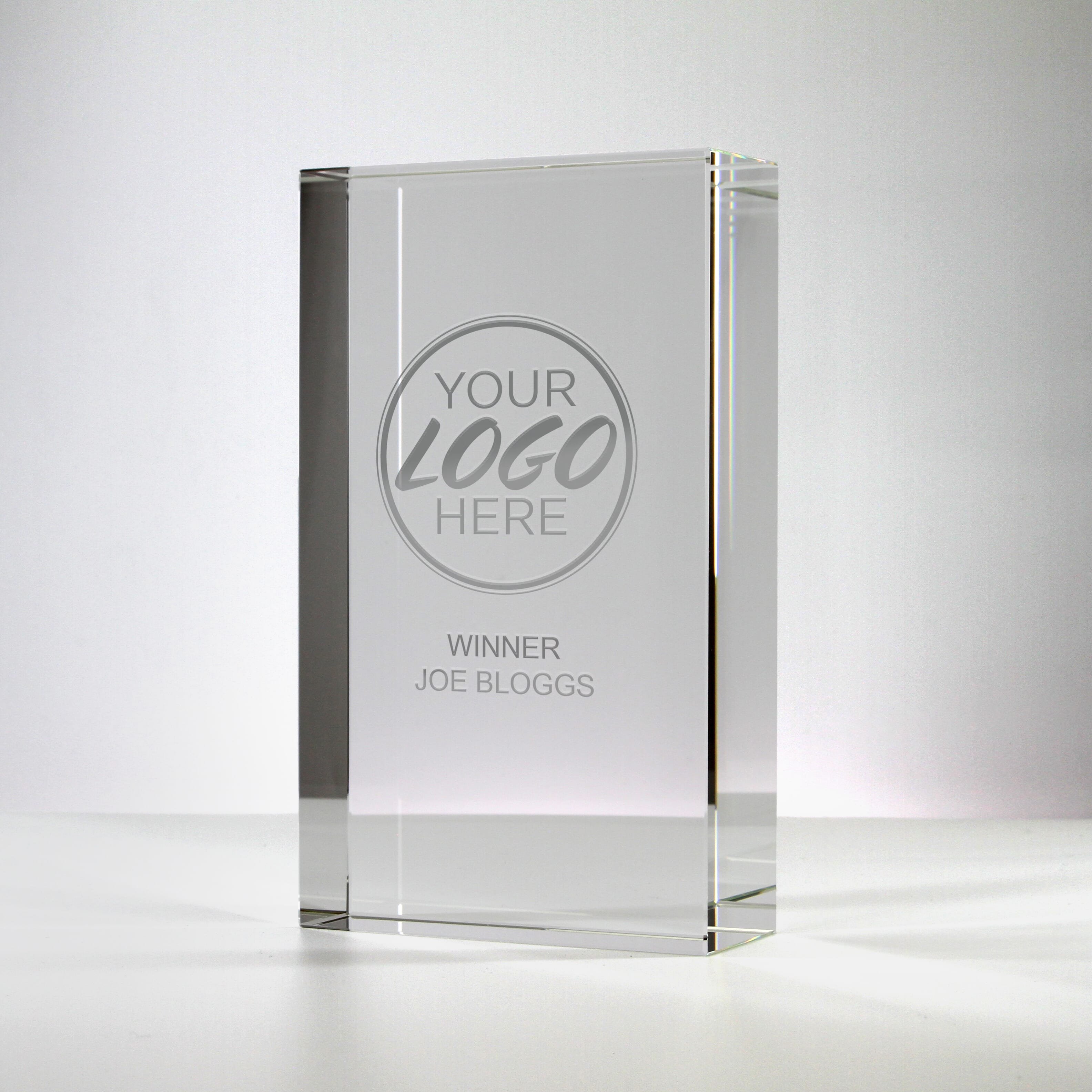 Optical Rectangle Glass Trophy