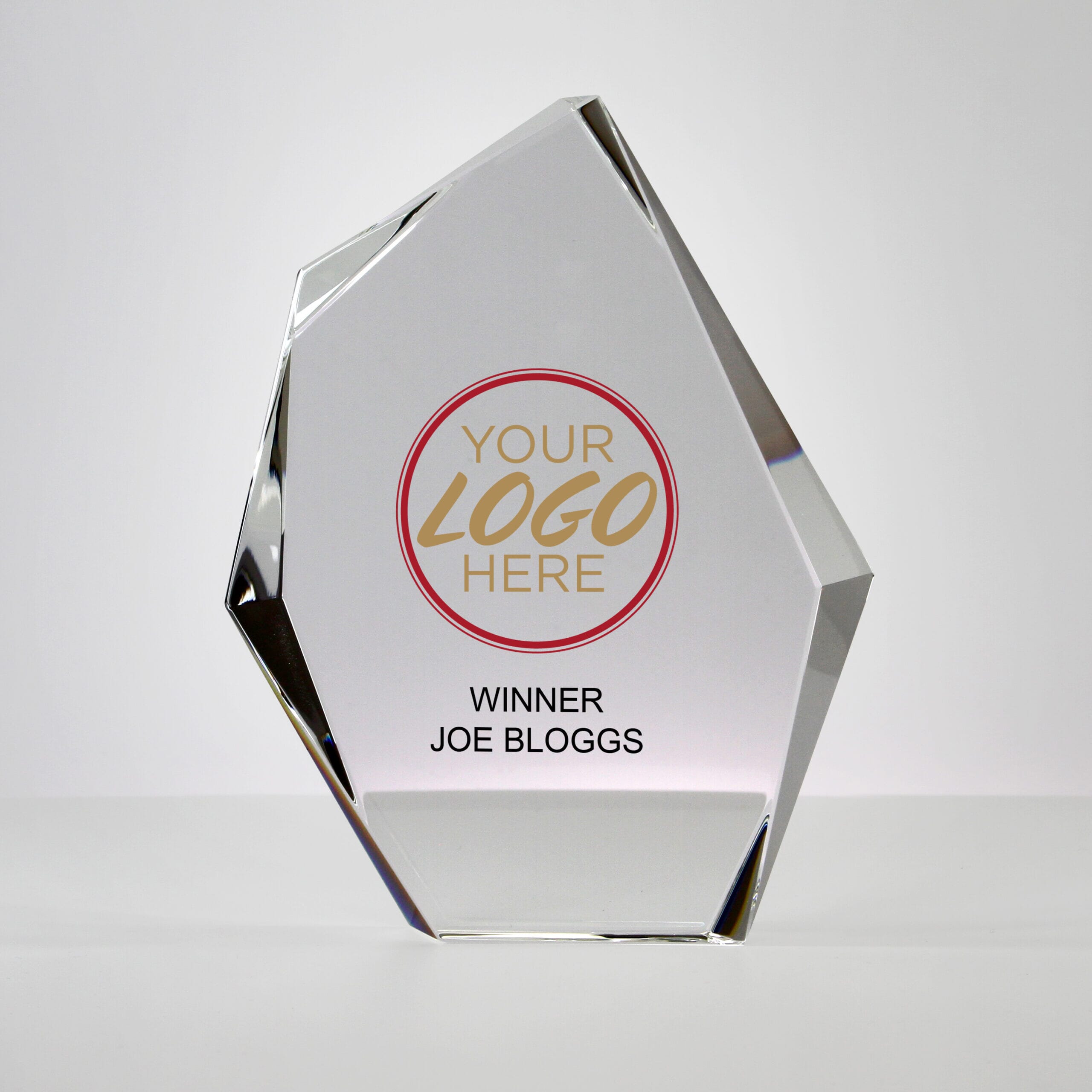 Ice Peak Glass Trophy