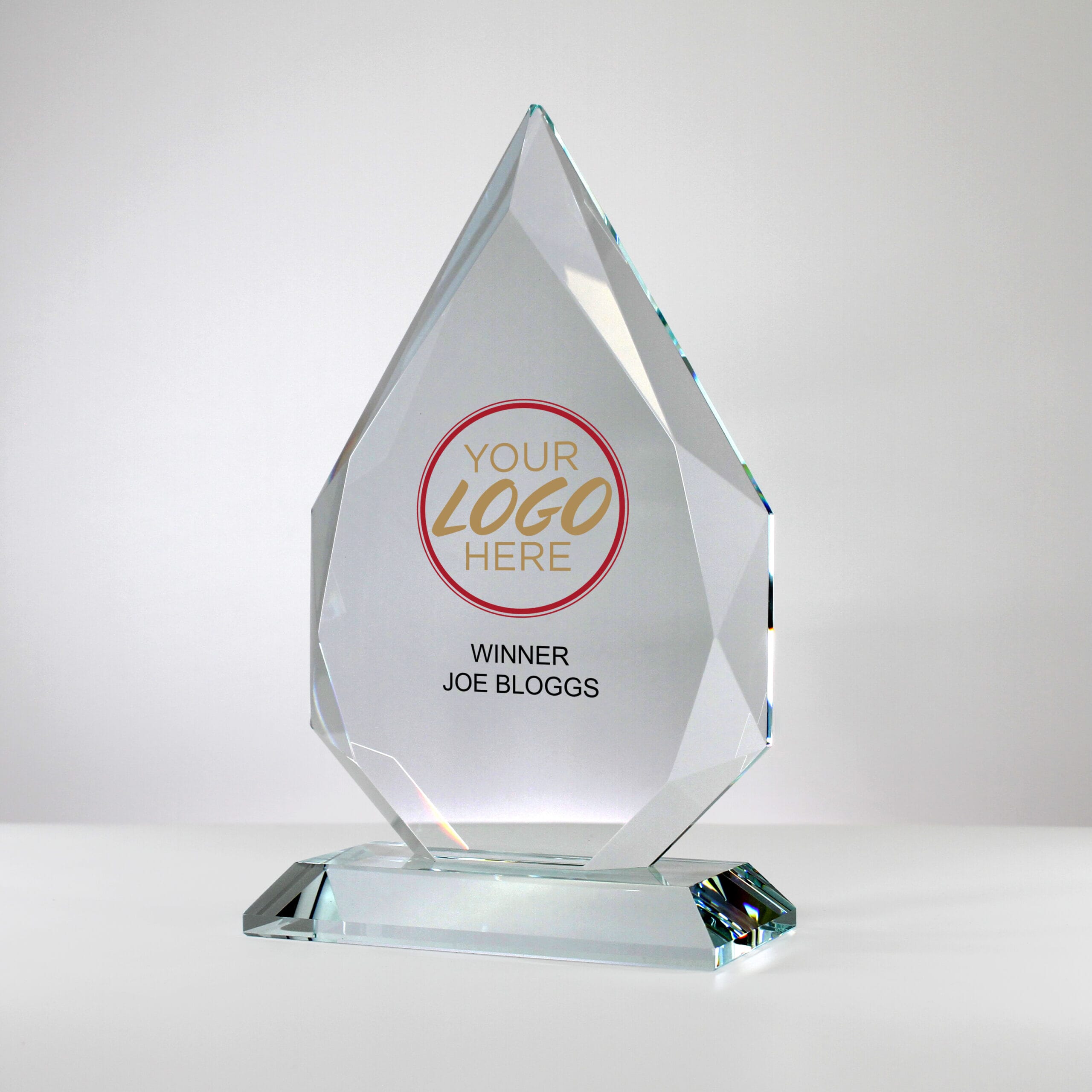 Diamond Peak Glass Trophy