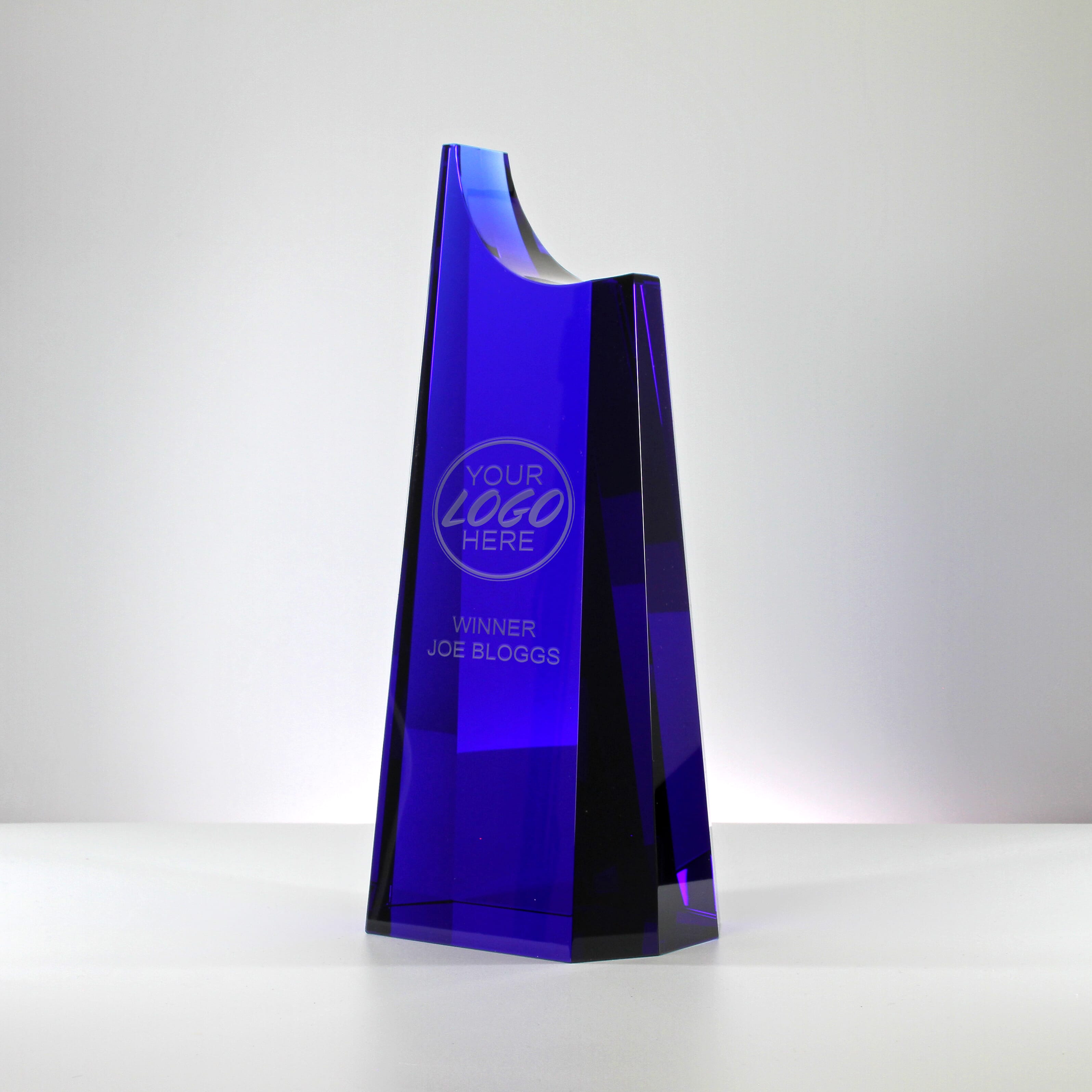 Blue Summit Glass Trophy