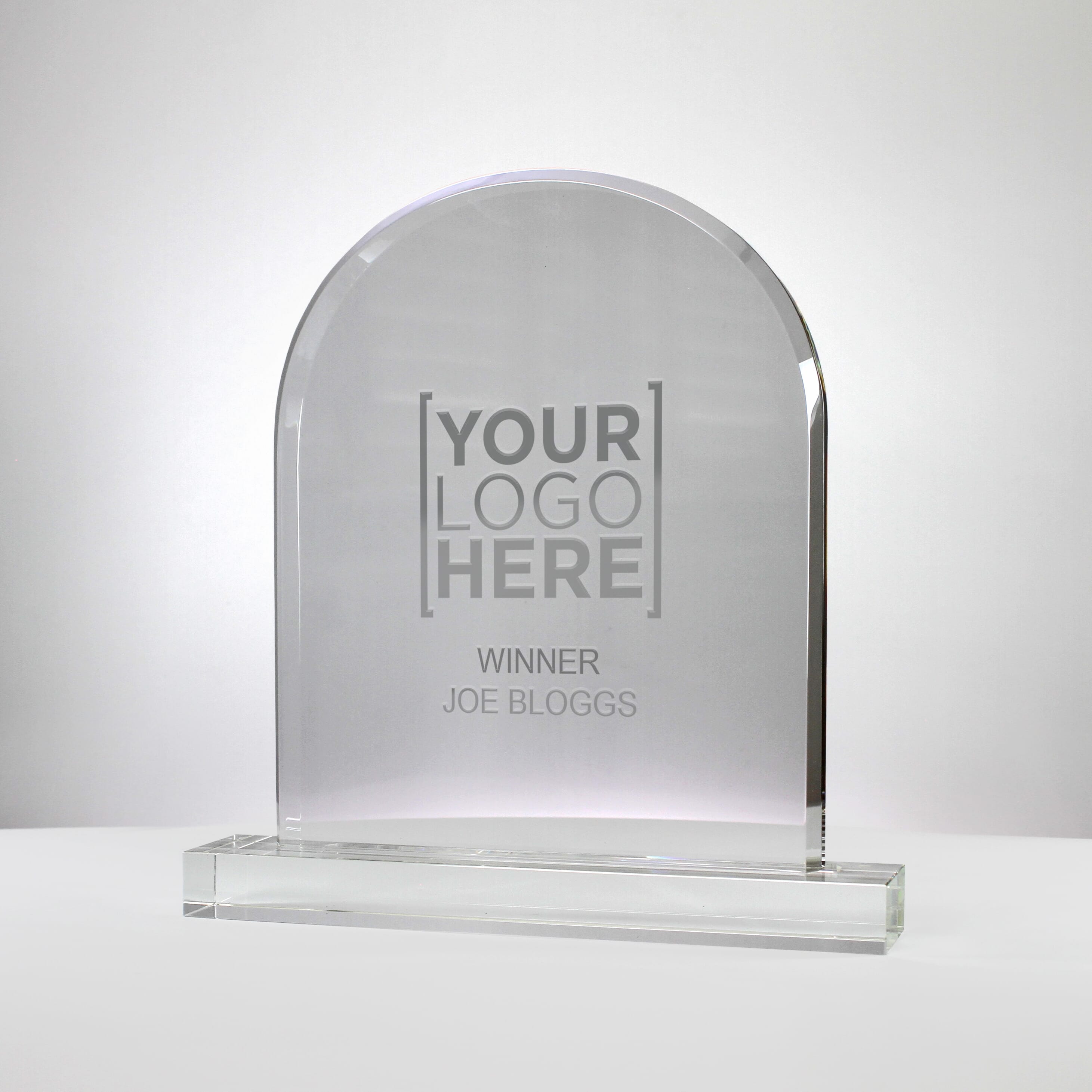 Mounted Arch Glass Trophy