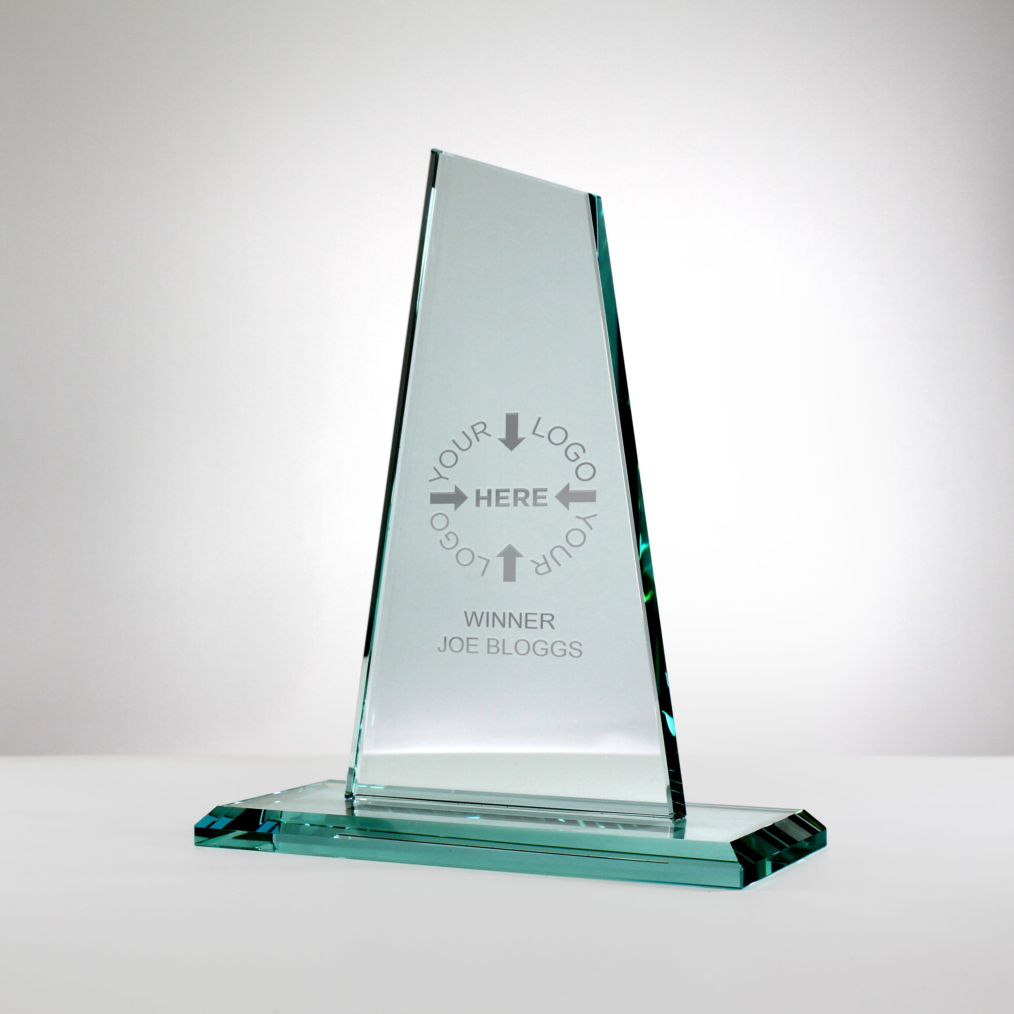 Mountain Jade Glass Trophy