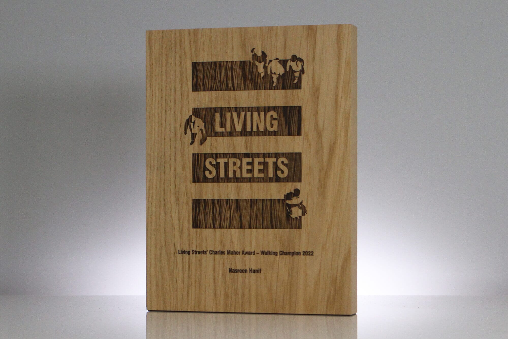 Living Streets Wooden Trophy