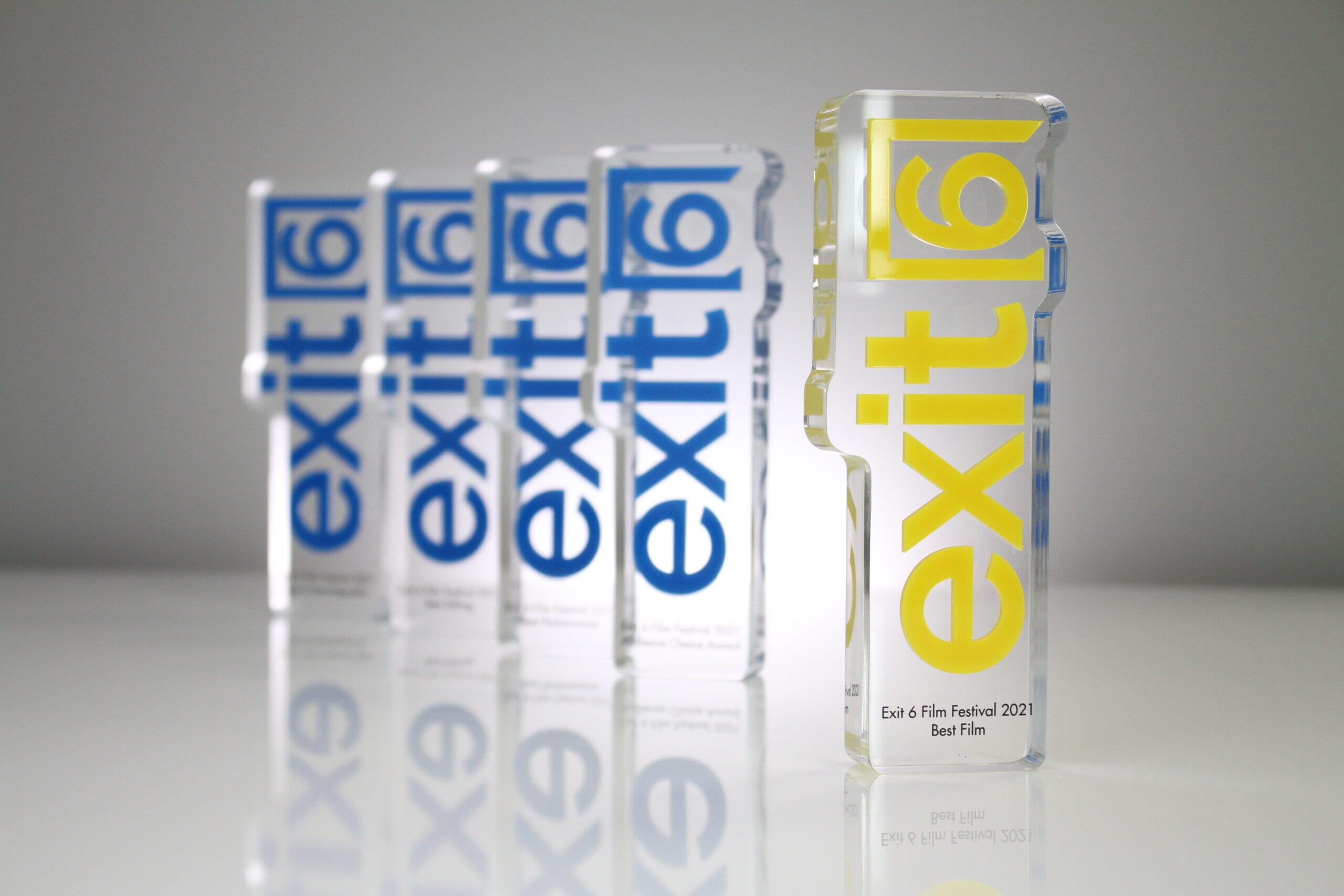 Exit 6 Film Festival Trophies