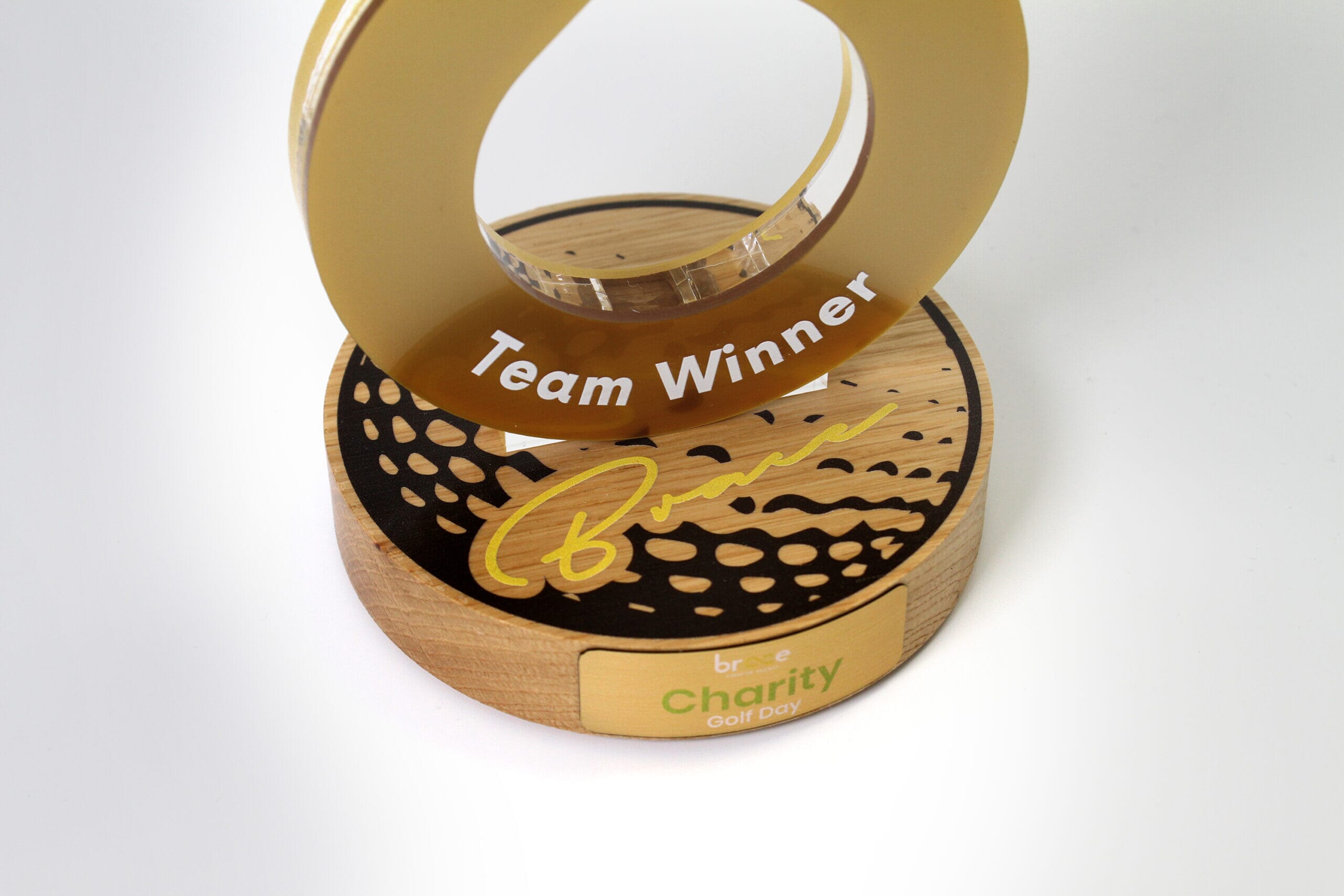 Charity Golf Day - team winner close-up