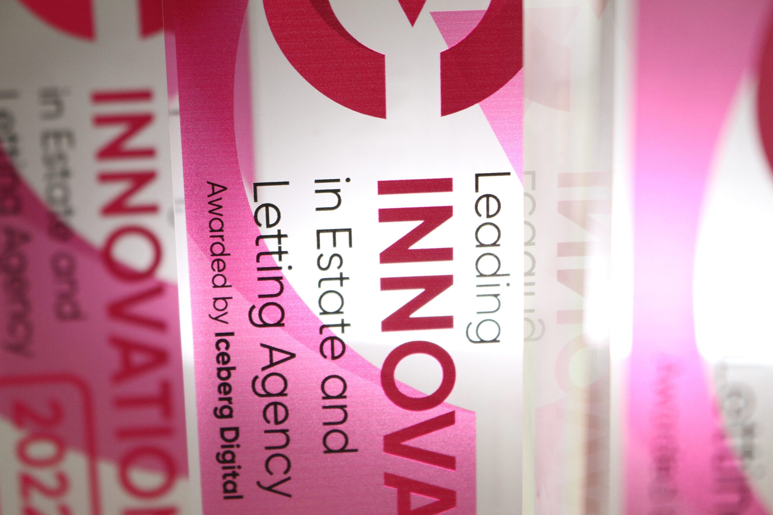 Leading Innovation in Estate Agency Awards - print detail