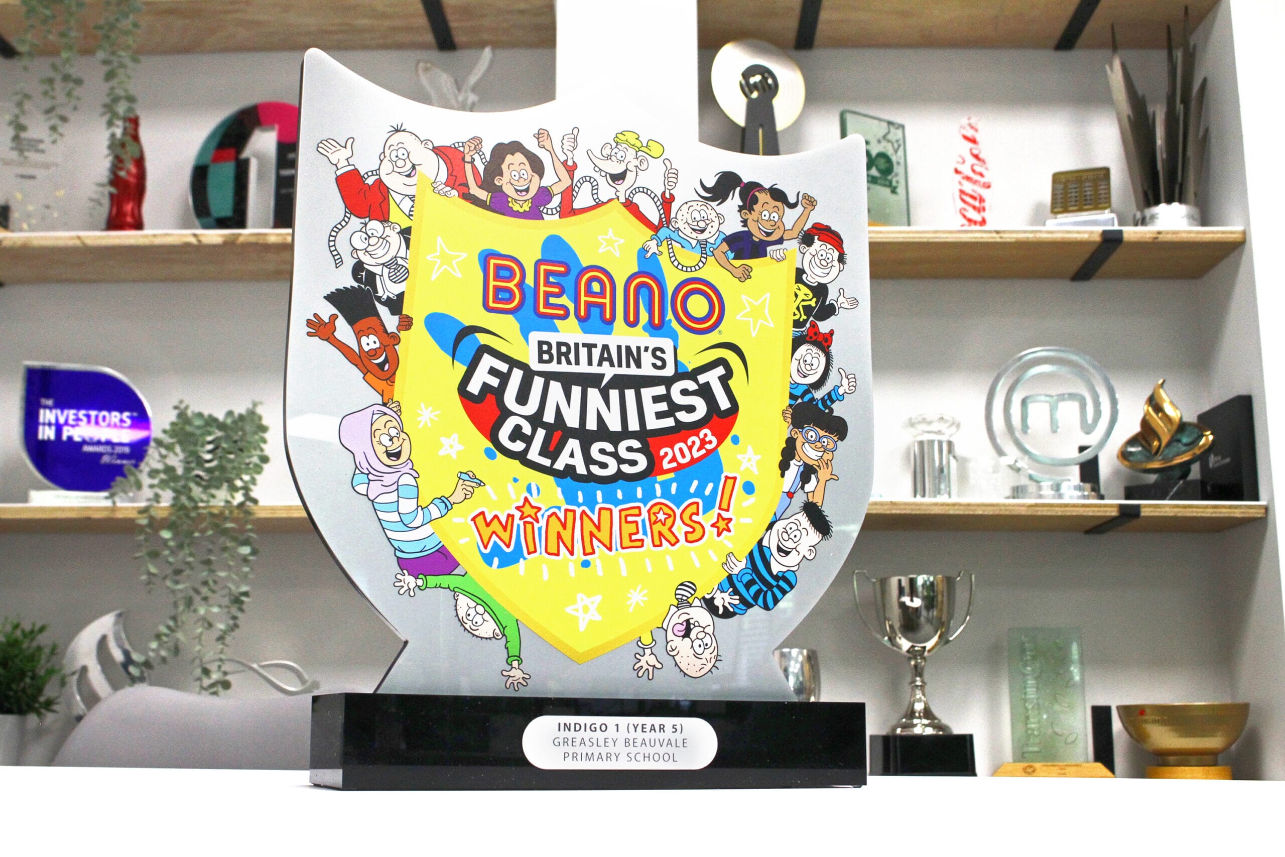 Beano Britain's Funniest Class Trophy Shield