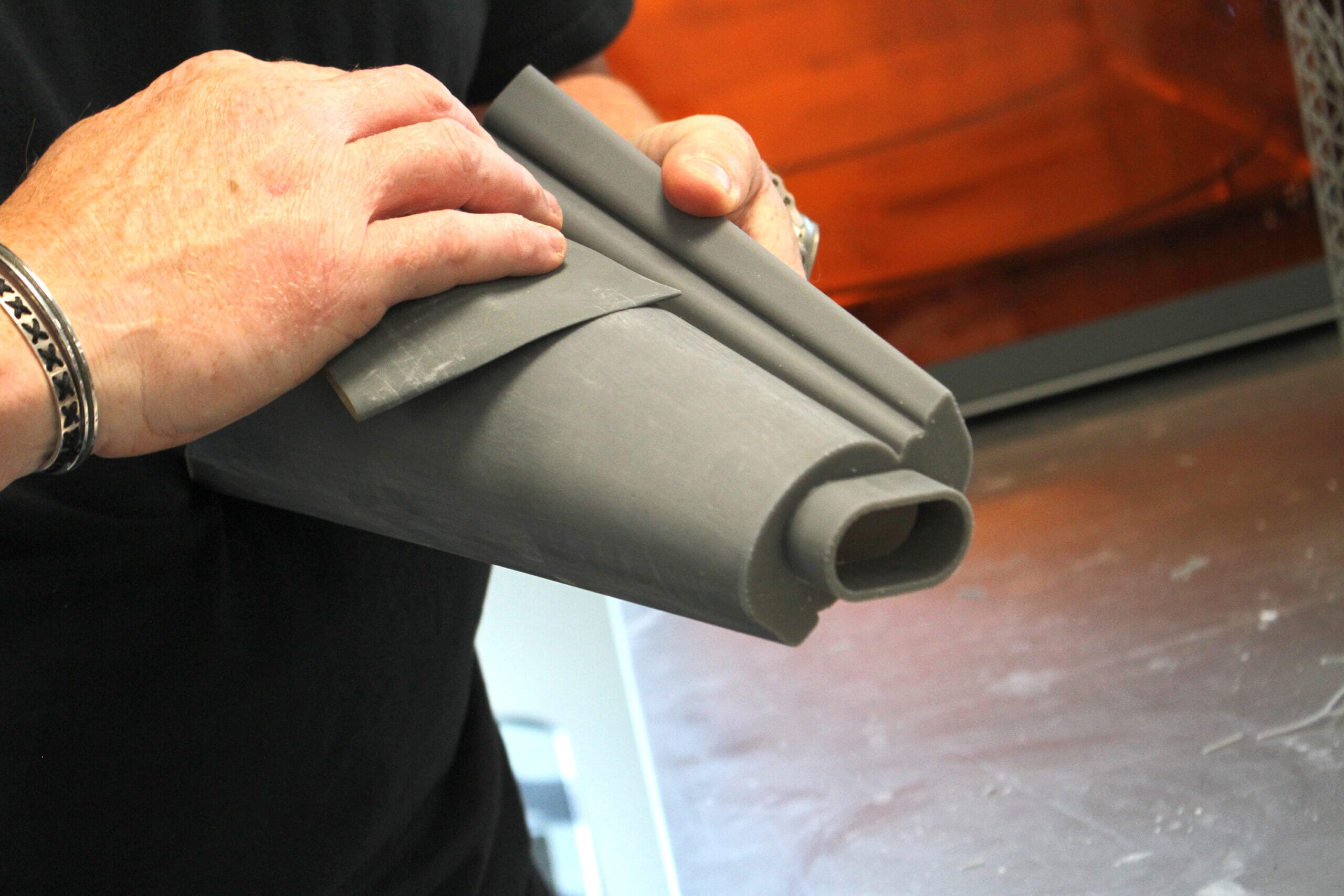 Hamton Environmental Services Award - 3d printing - sanding