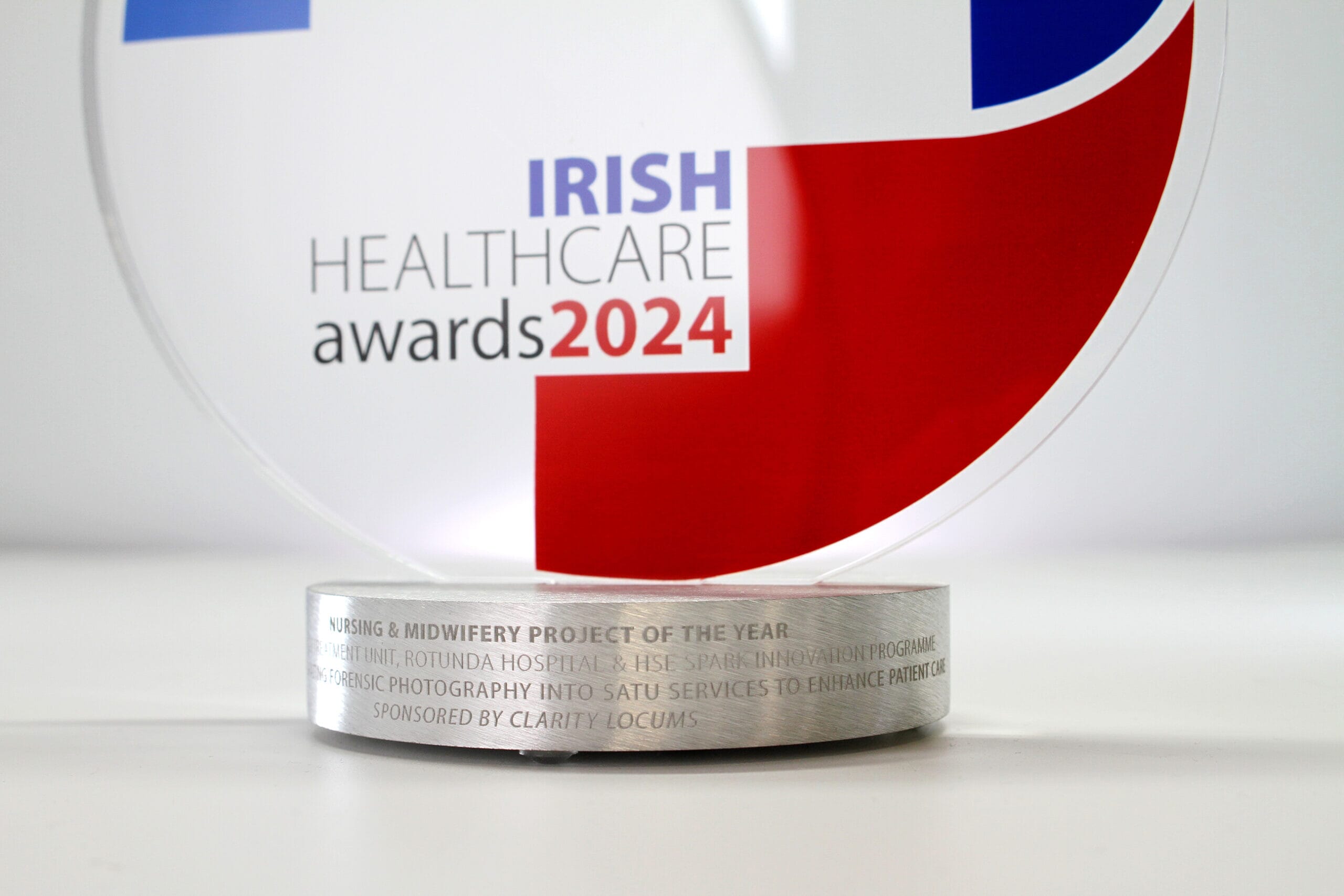 Close up of the Irish Healthcare Awards 2024