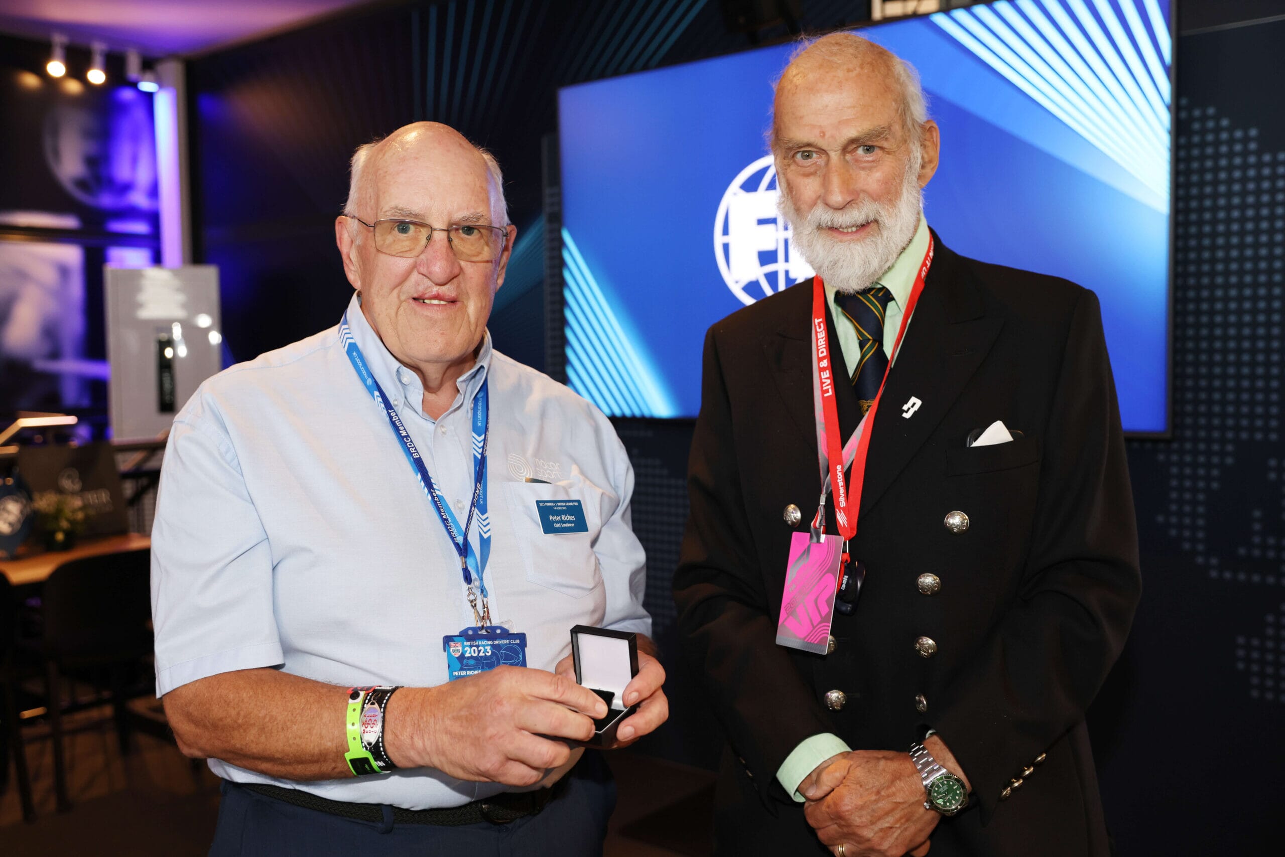 Motorsport UK HRH Prince Michael Award of Merit - Peter Riches