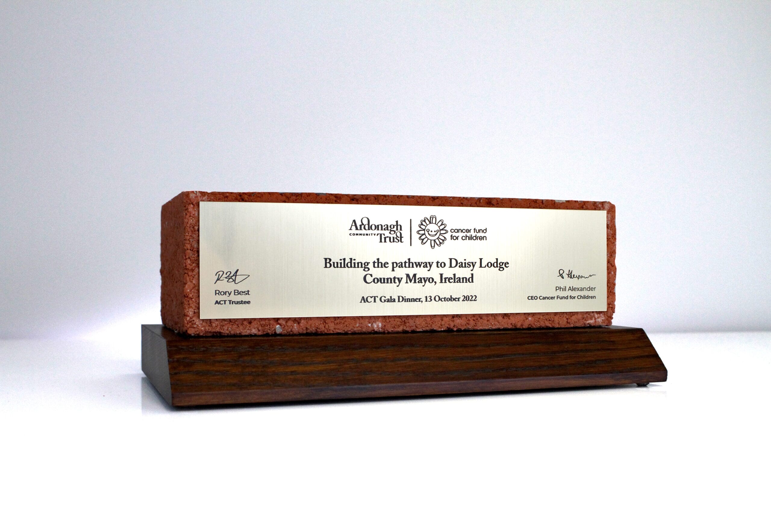 Charity House Brick Trophy