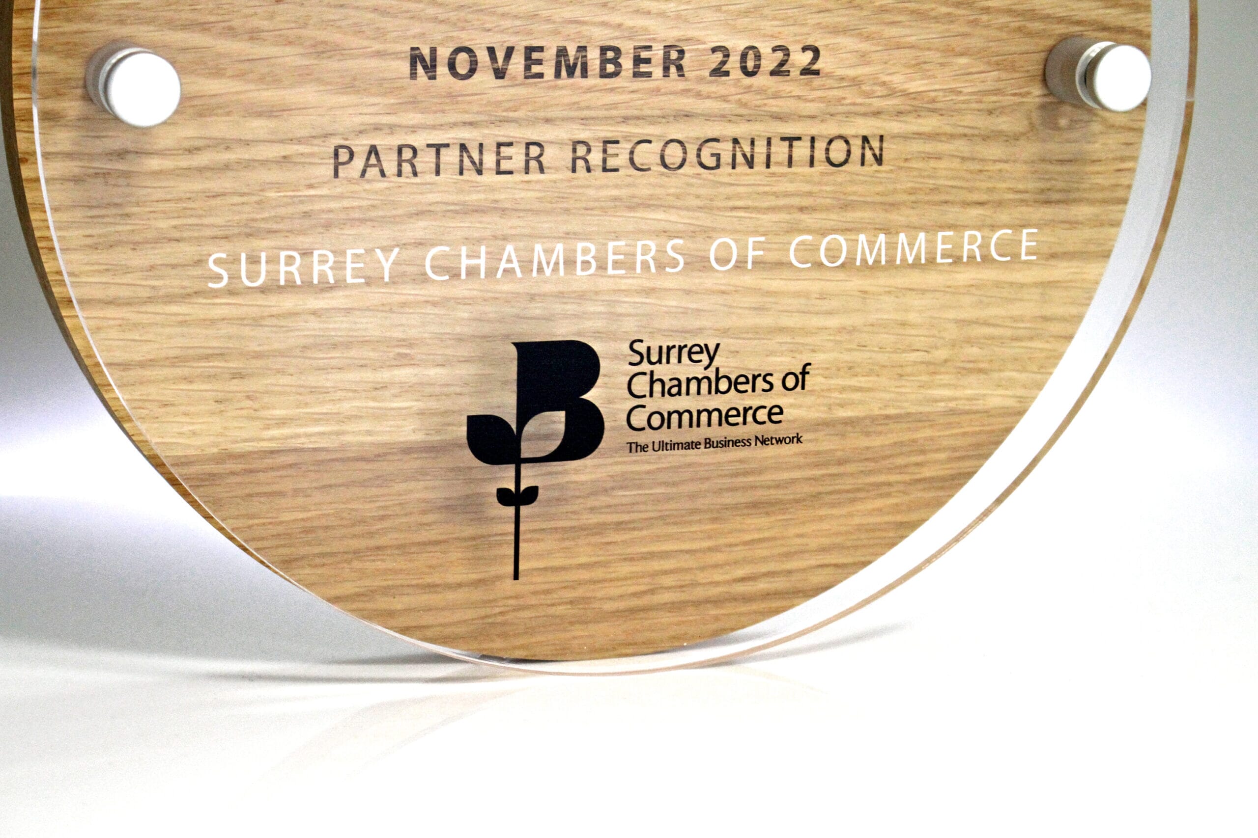 Heathrow partner recognition plaque - print