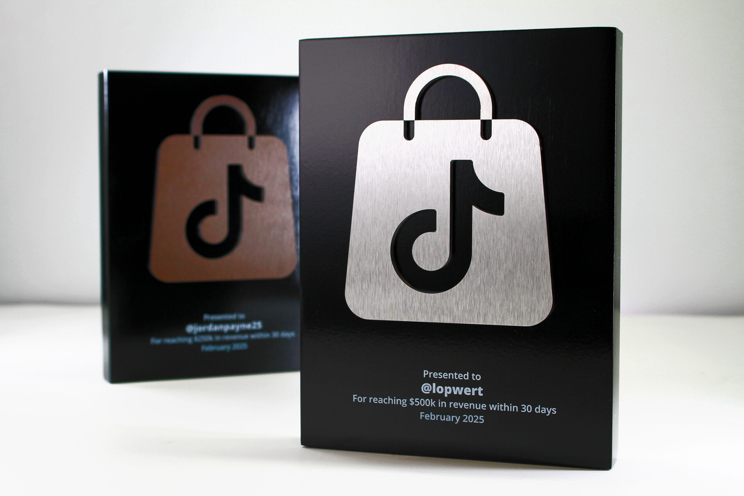 TikTok Shop Milestone Awards - bronze & ali Facia