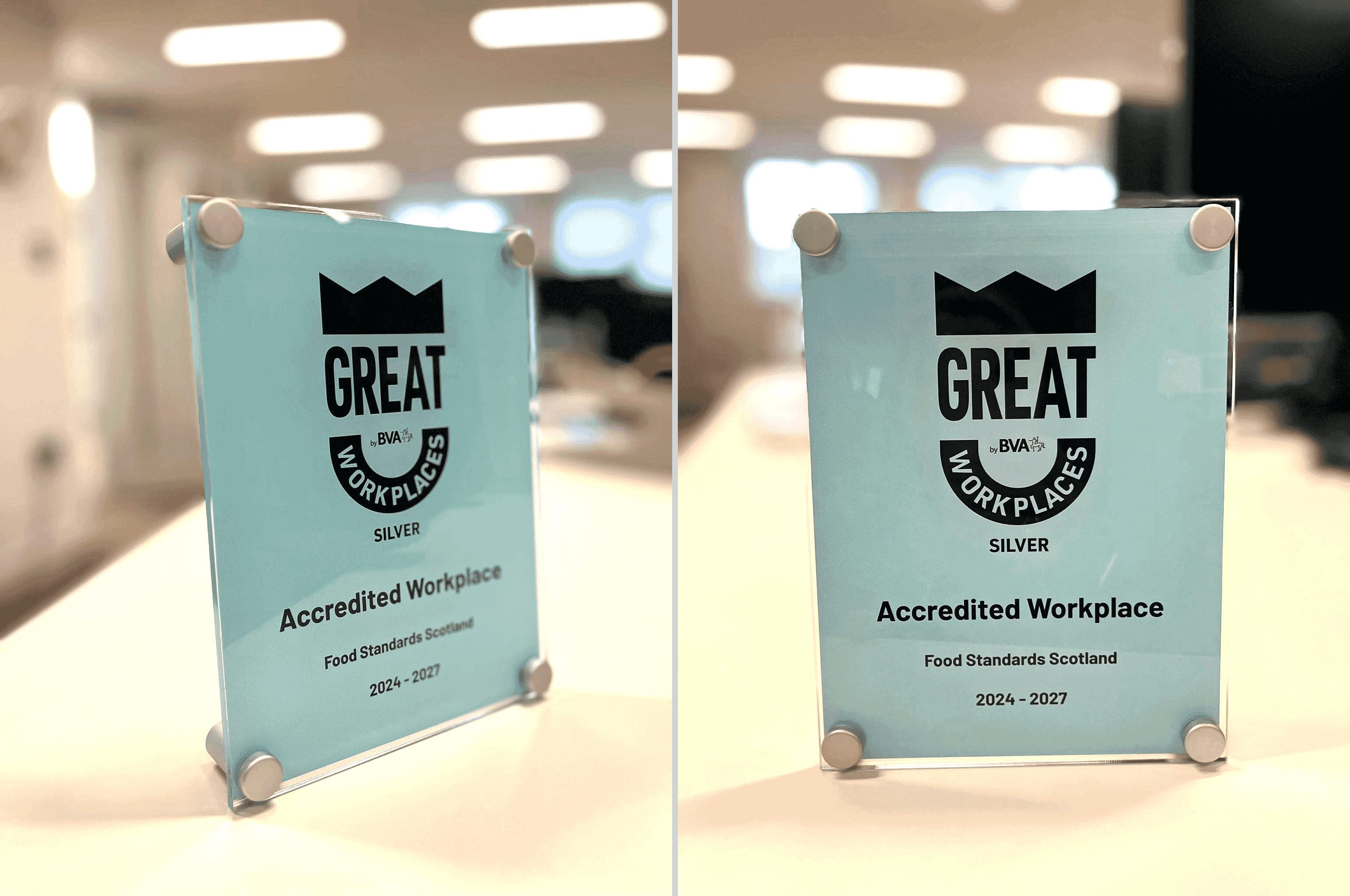 BVA Great Workplaces Accreditation Plaque Comp