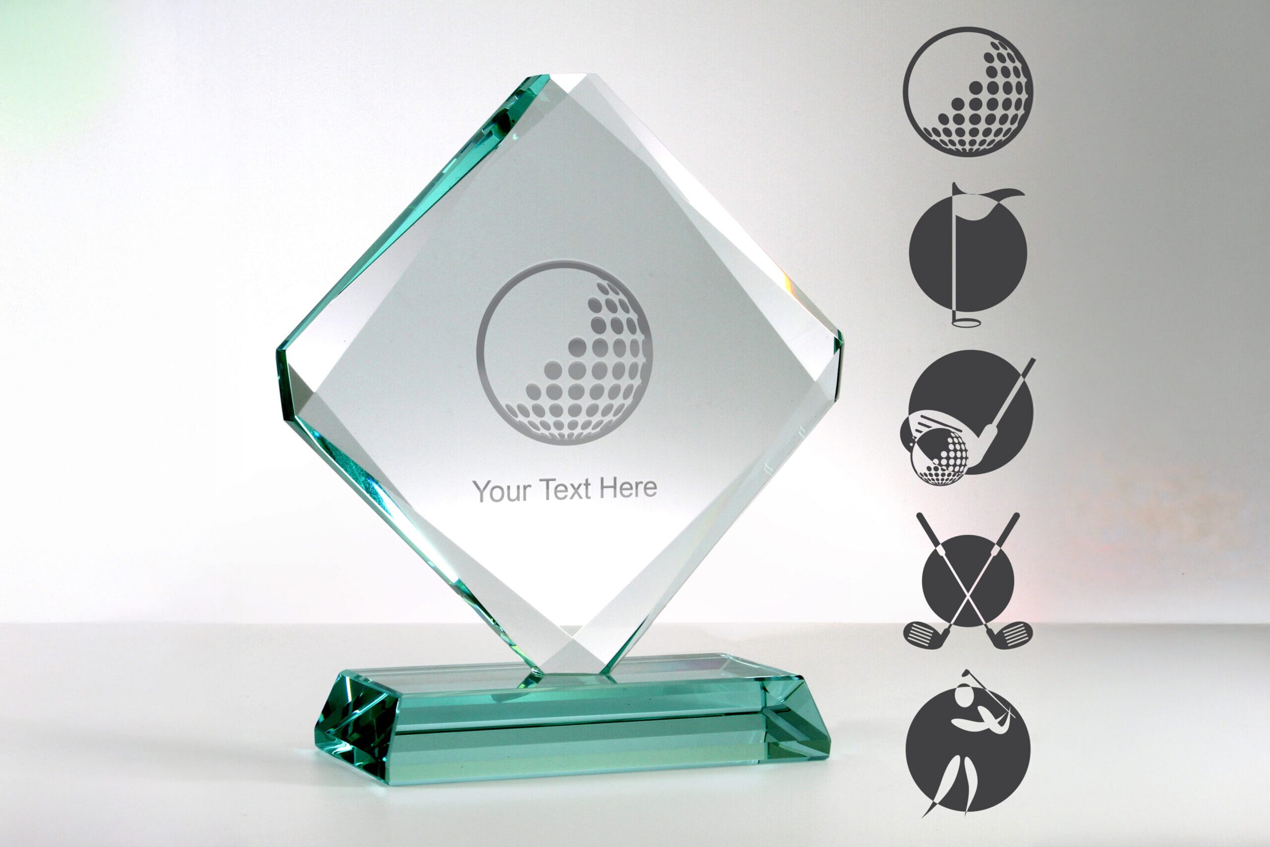 Glass Accord Golf Trophy