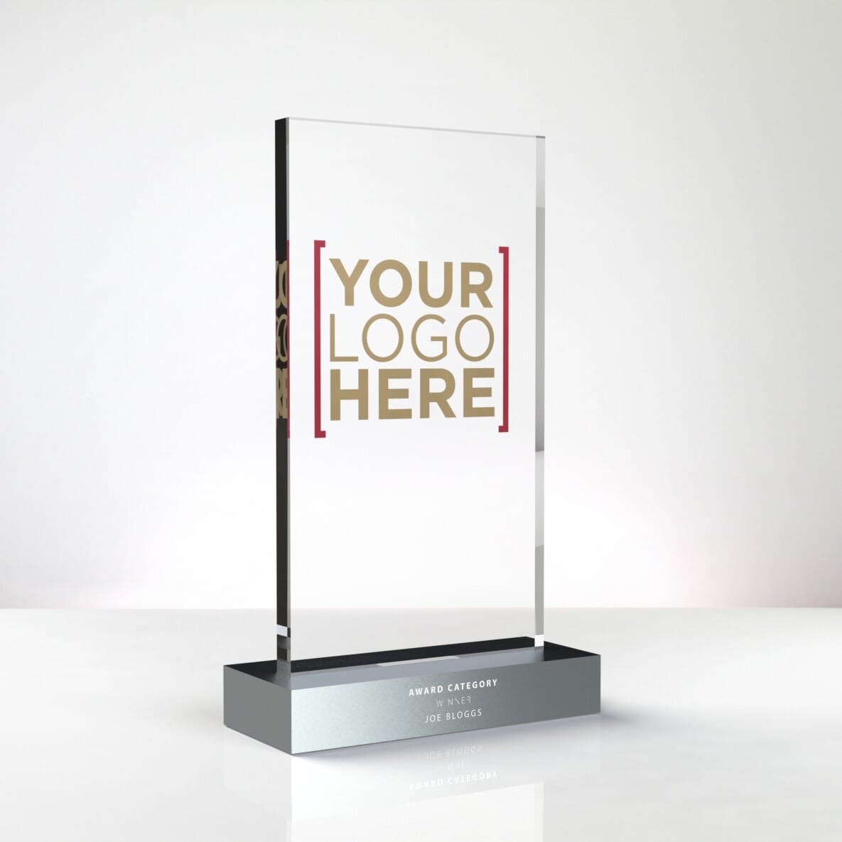 clear acylic rectangle trophy