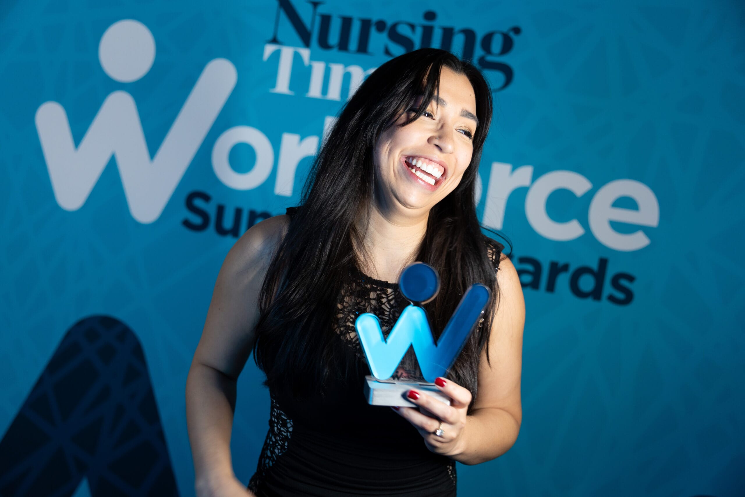 Nursing Times Workforce Awards - Event Photos - Winner with Trophy