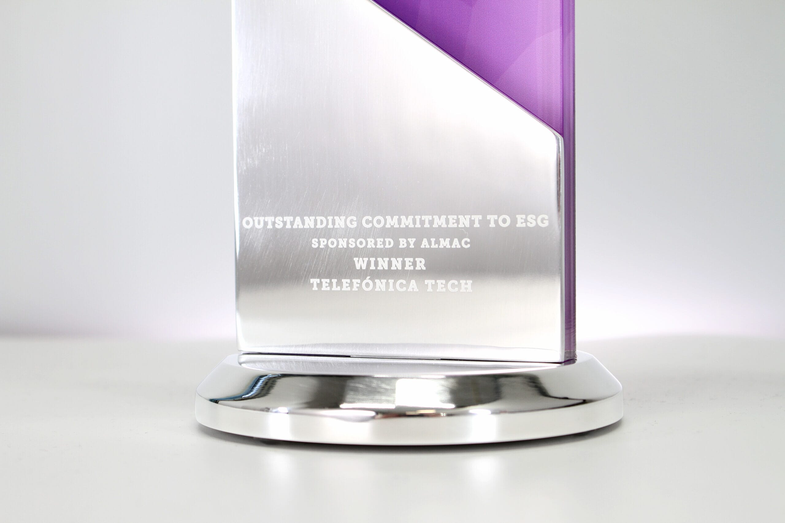 Belfast Telegraph Business Awards - engraved aluminium