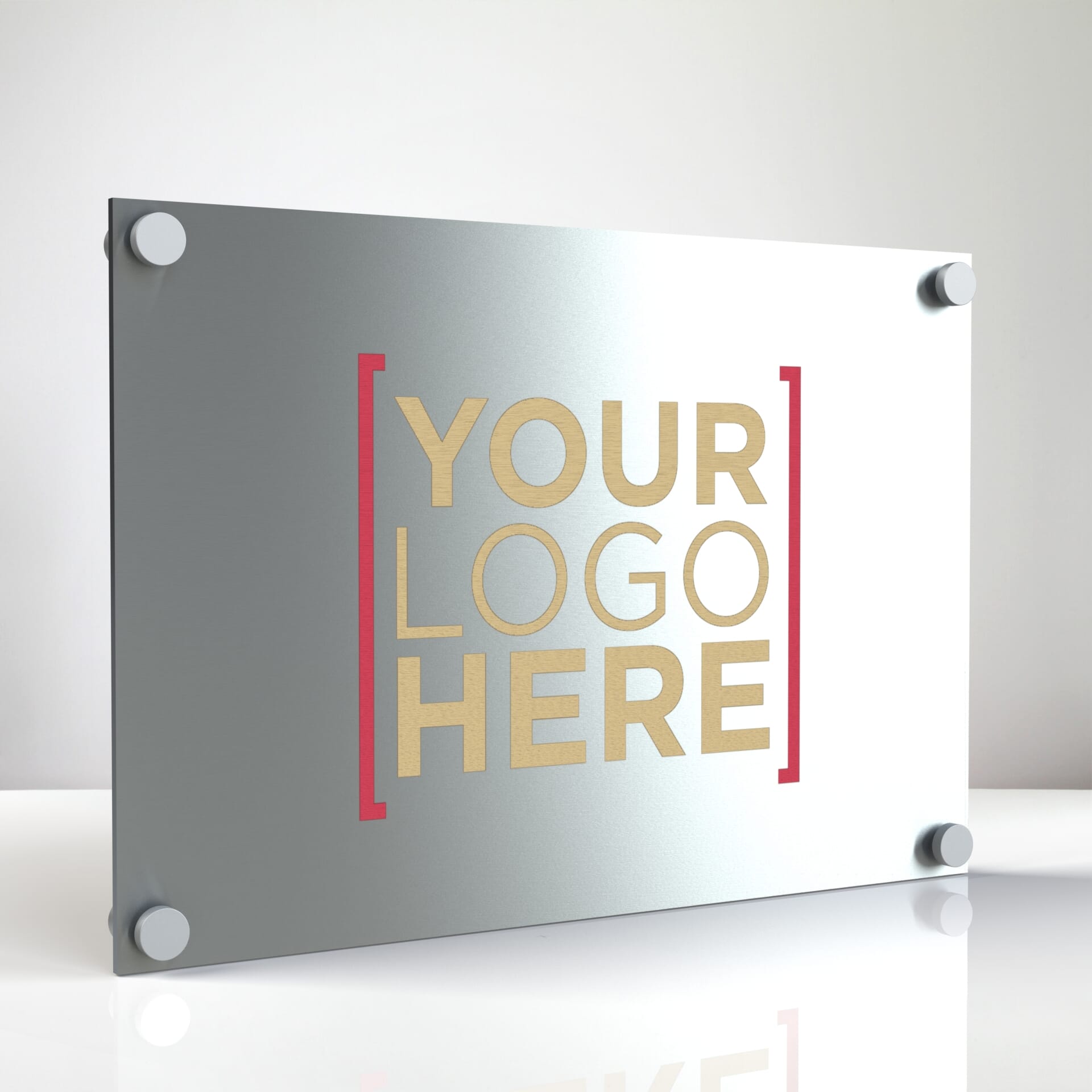 Custom aluminium wall plaque