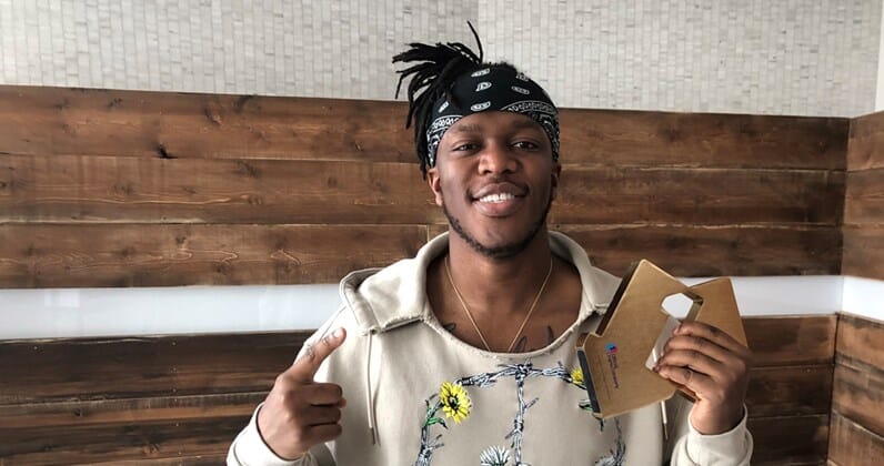 KSI with Official Charts Award