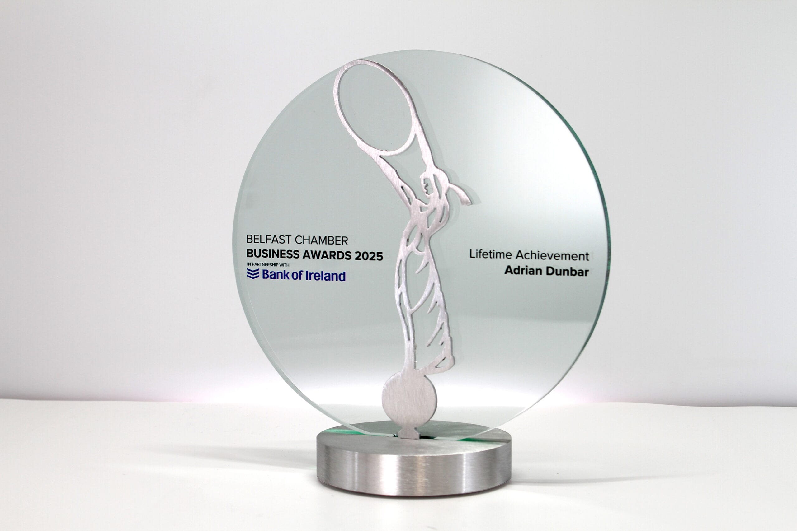 Belfast Chamber Business Awards - trophy