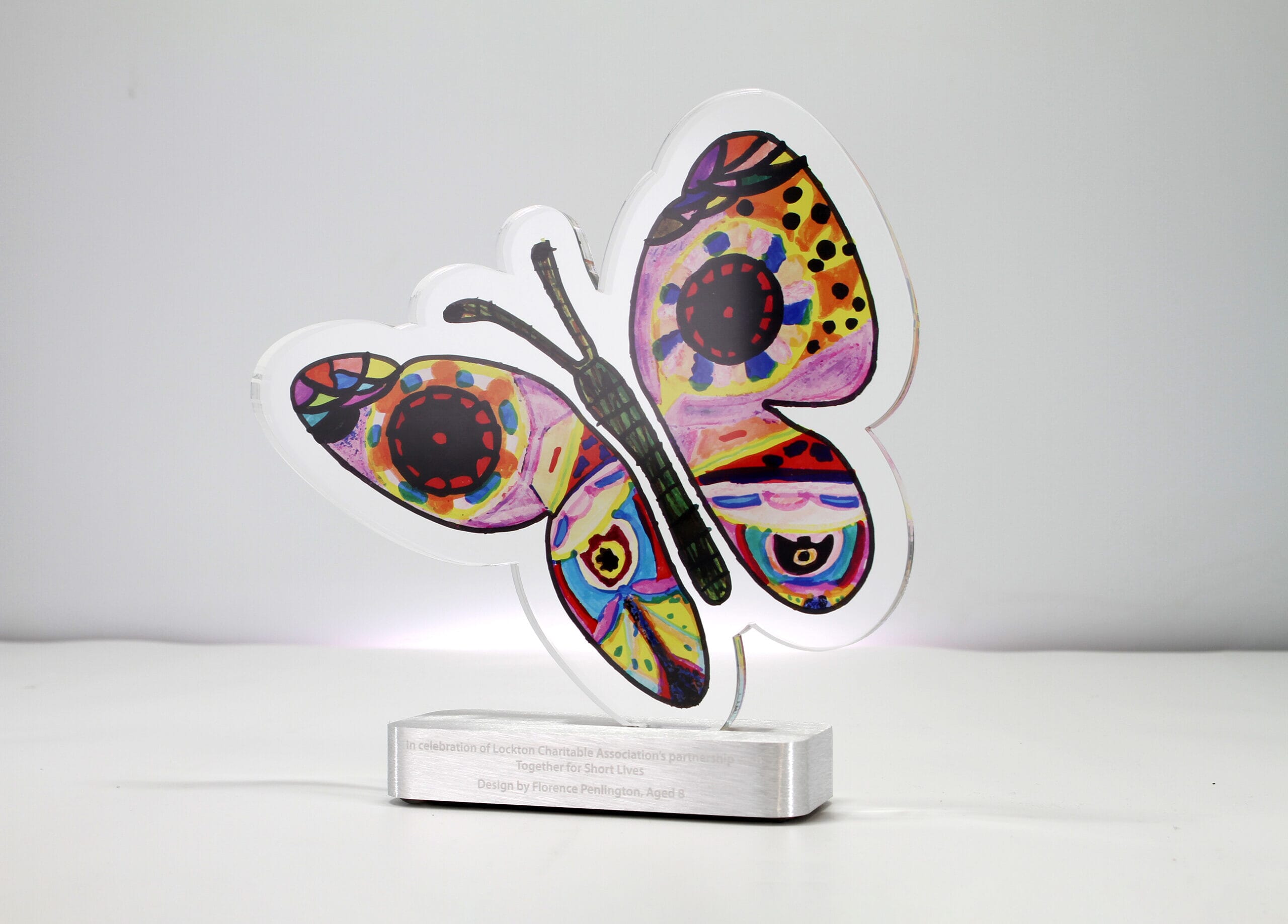 Together for Short Lives Butterfly Award - trophy