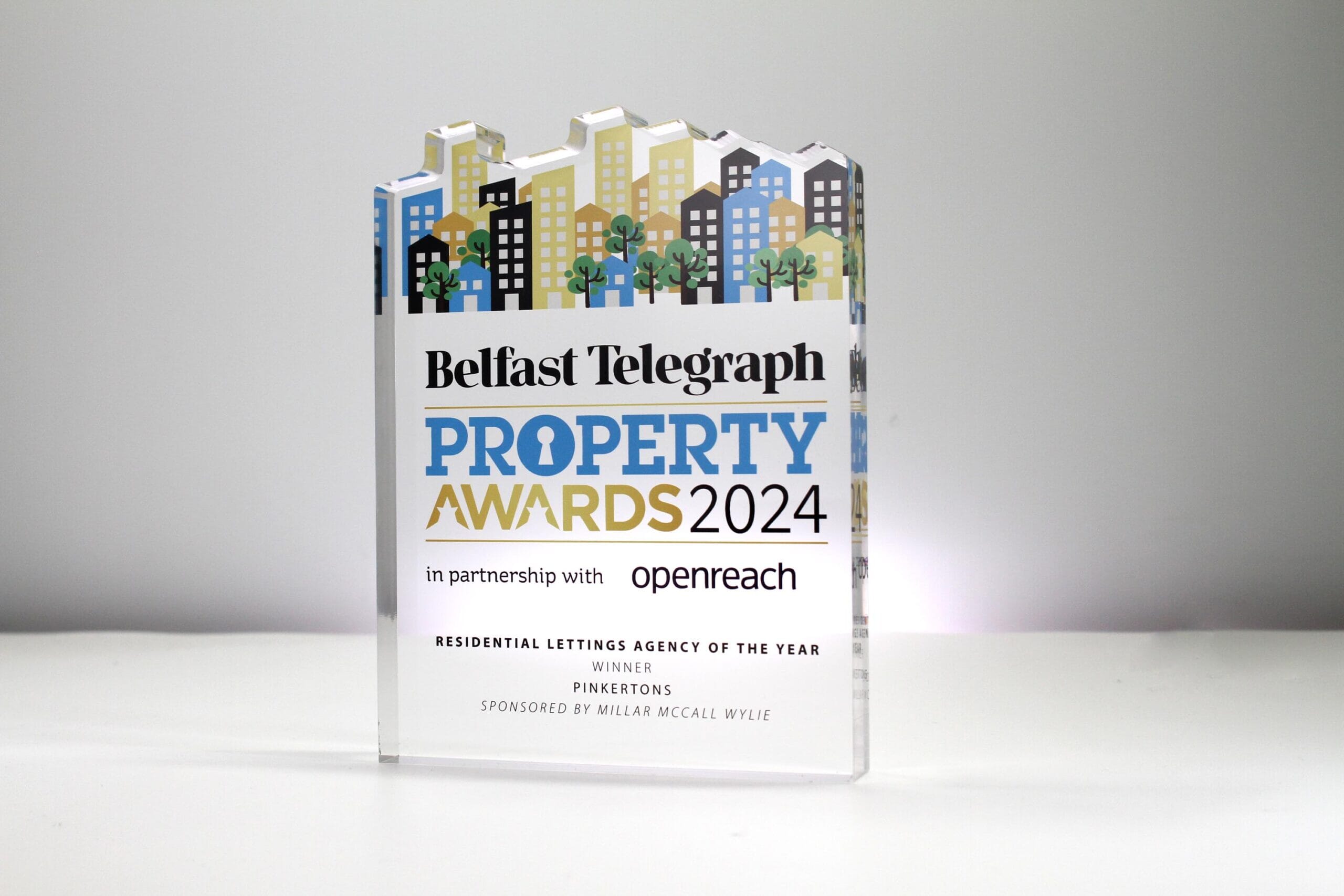 Belfast Telegraph Property Awards 2024 - trophy