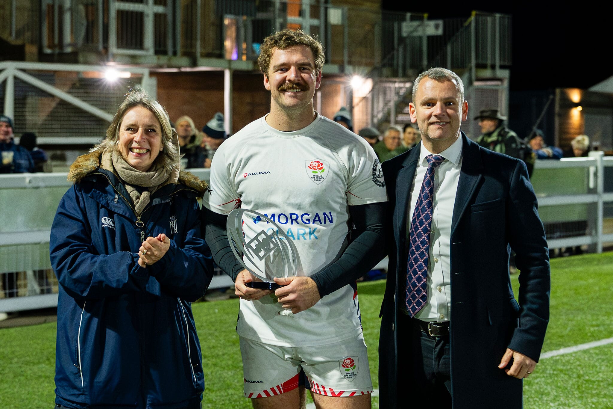 The Mariners Rugby Award - trophy presentation